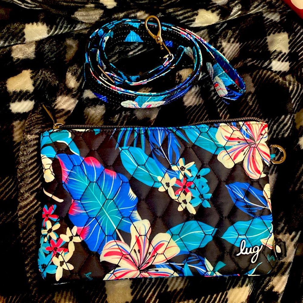 Like New- Lug Peekaboo 2 Convertible Crossbody in Hibiscus Multi